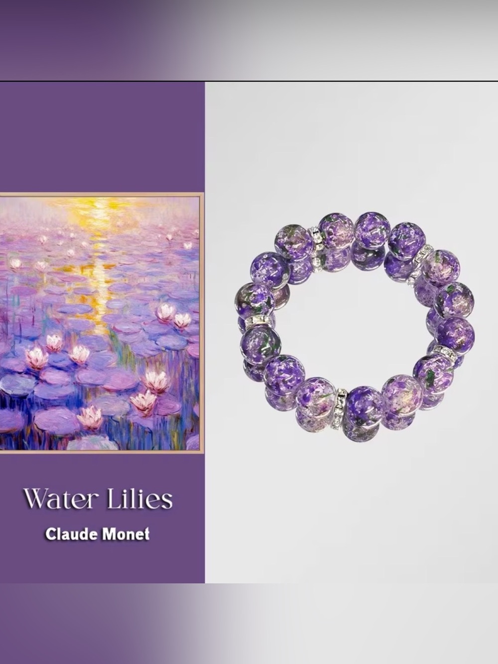 ✴️New✴️ Monet “Water Lilies” Colour Scheme Bracelet (4/$20)